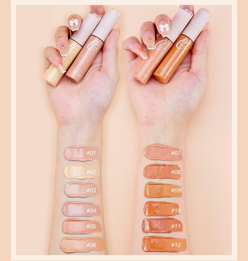 SKY-TOUCH Concealer Stick : Double Head Conceals, Covers, Hydrates, Highlights, Waterproof, 7 Colors, All-Day Wear, Lightweight (#03 13g) - 7