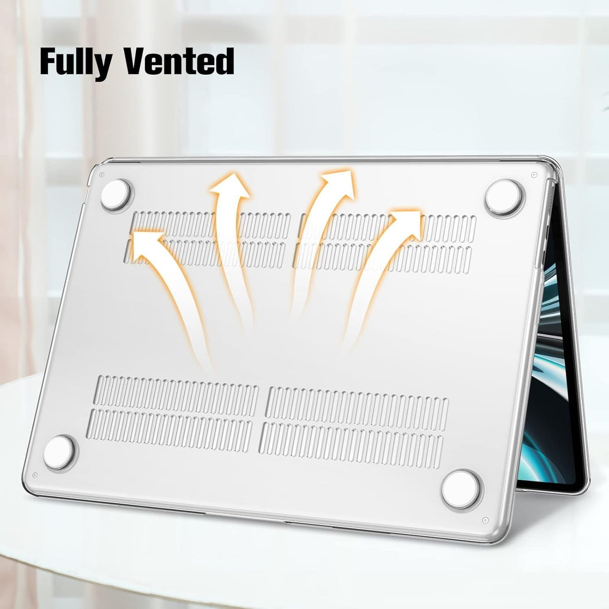 SKY-TOUCH MacBook Case Shell,Crystal Clear Case Compatible for 2025 New MacBook Air M4 13 “,M4 A3240,M3 A3113,M2 A2681,Snap On Hard Shell Cover for MacBook Air 13 ” - 3