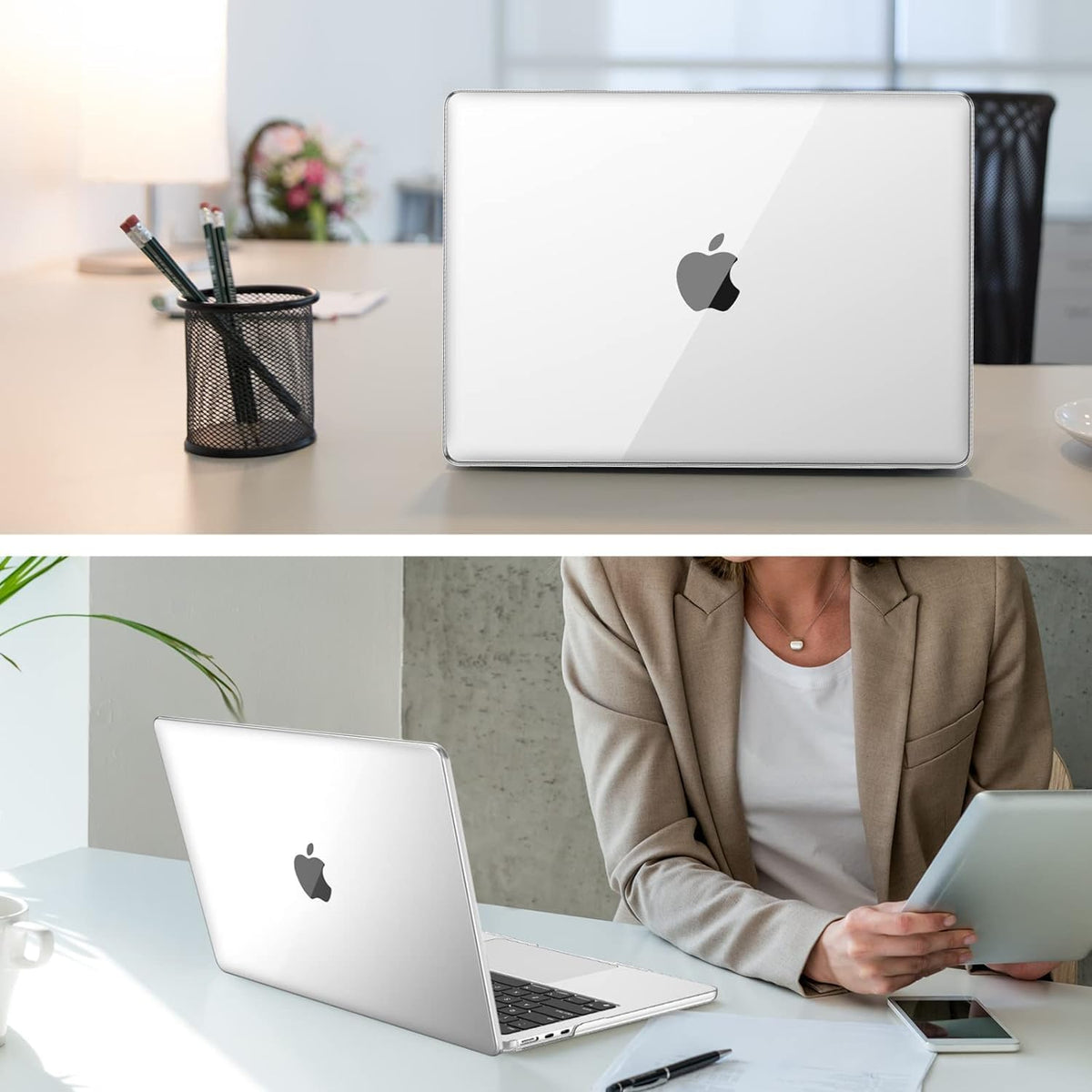 SKY-TOUCH MacBook Case Shell,Crystal Clear Case Compatible for 2025 New MacBook Air M4 13 “,M4 A3240,M3 A3113,M2 A2681,Snap On Hard Shell Cover for MacBook Air 13 ” - 4