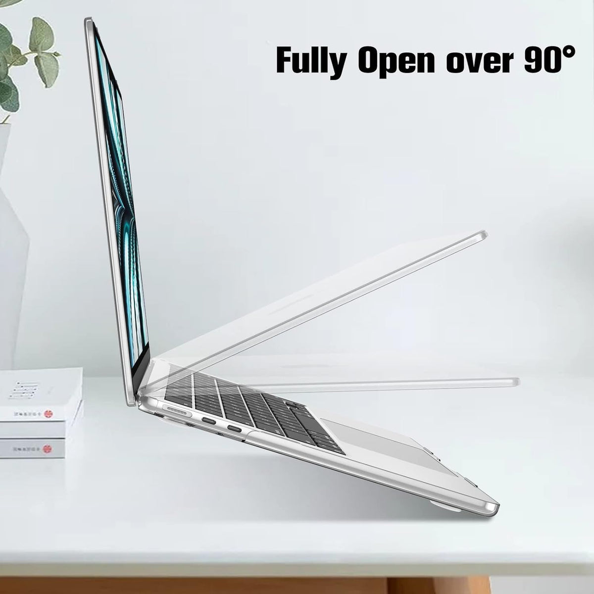 SKY-TOUCH MacBook Case Shell,Crystal Clear Case Compatible for 2025 New MacBook Air M4 13 “,M4 A3240,M3 A3113,M2 A2681,Snap On Hard Shell Cover for MacBook Air 13 ” - 5