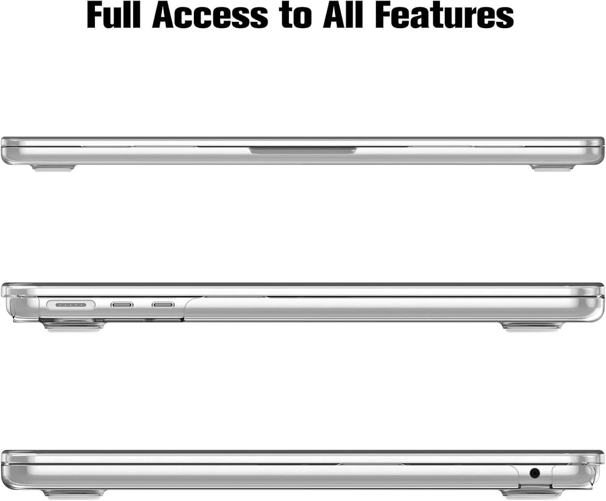 SKY-TOUCH MacBook Case Shell,Crystal Clear Case Compatible for 2025 New MacBook Air M4 13 “,M4 A3240,M3 A3113,M2 A2681,Snap On Hard Shell Cover for MacBook Air 13 ” - 6
