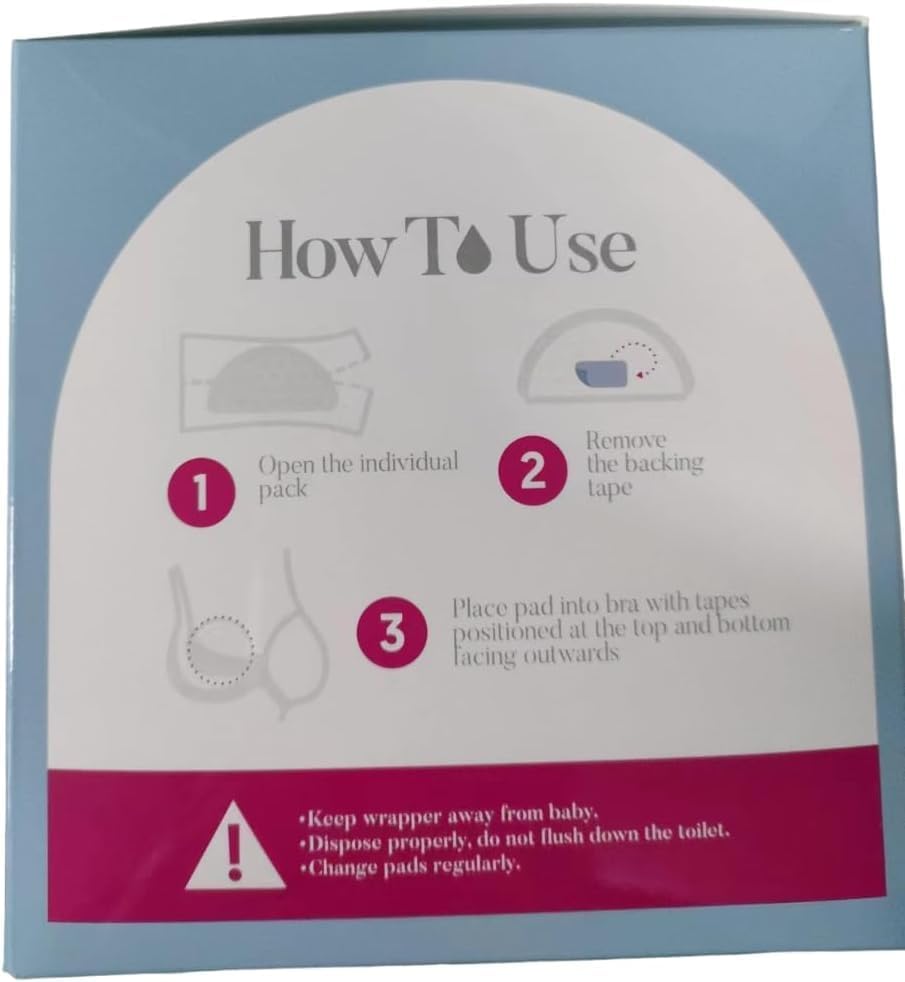 SKY-TOUCH 30 sheet Disposable Breast Pads,Soft Nursing Pads Breast Pads,Wrapped Absorbent Breast Pads for Breastfeeding, Ultra-Absorbent and Portable Breast Pads,Leak-Proof Portable Nipple Pads - 3