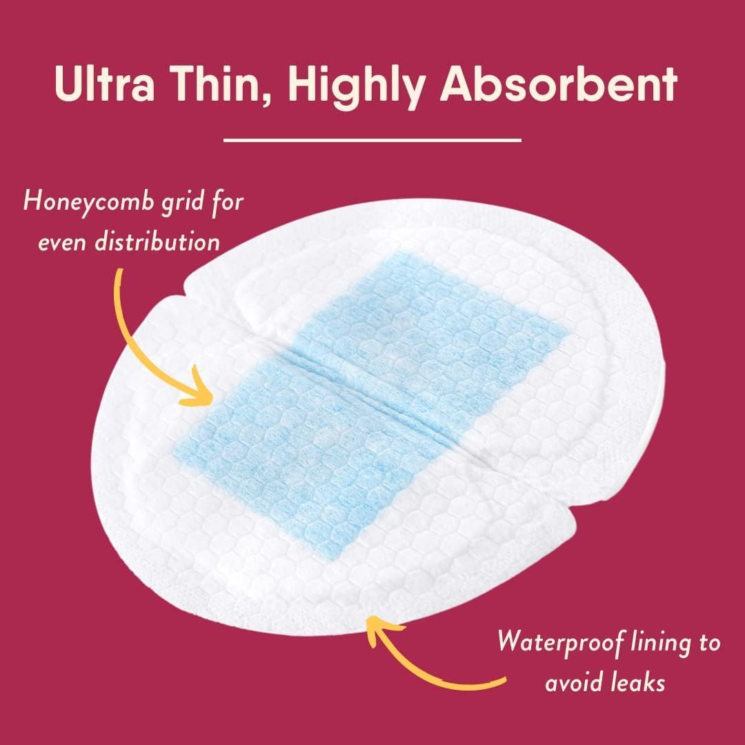 SKY-TOUCH 30 sheet Disposable Breast Pads,Soft Nursing Pads Breast Pads,Wrapped Absorbent Breast Pads for Breastfeeding, Ultra-Absorbent and Portable Breast Pads,Leak-Proof Portable Nipple Pads - 6