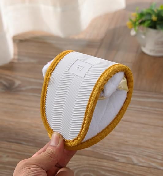 SKY-TOUCH Spa Slippers for Men and Women,Non Slip Disposable Slippers For Guest,Travel Guests Hotel Home,Unisex Fits 36-44 white - 4