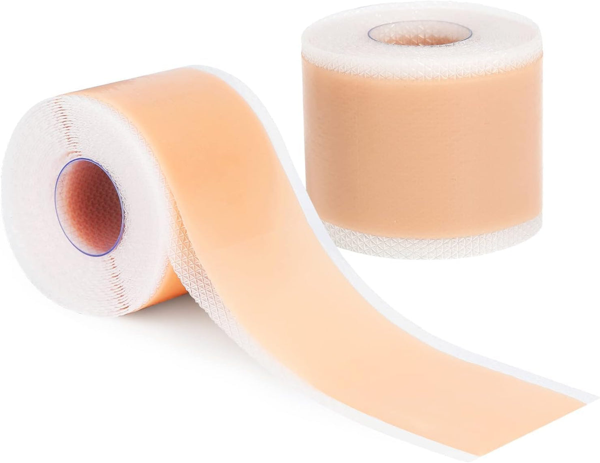 SKY-TOUCH Silicone Scar Sheets,Extra Long Scar Sheets for C-Section, Tummy Tuck, Keloid, and Surgical Scars - Reusable Medical Grade Silicone Scar Tape(4 x 150cm/2 Rolls) - 4