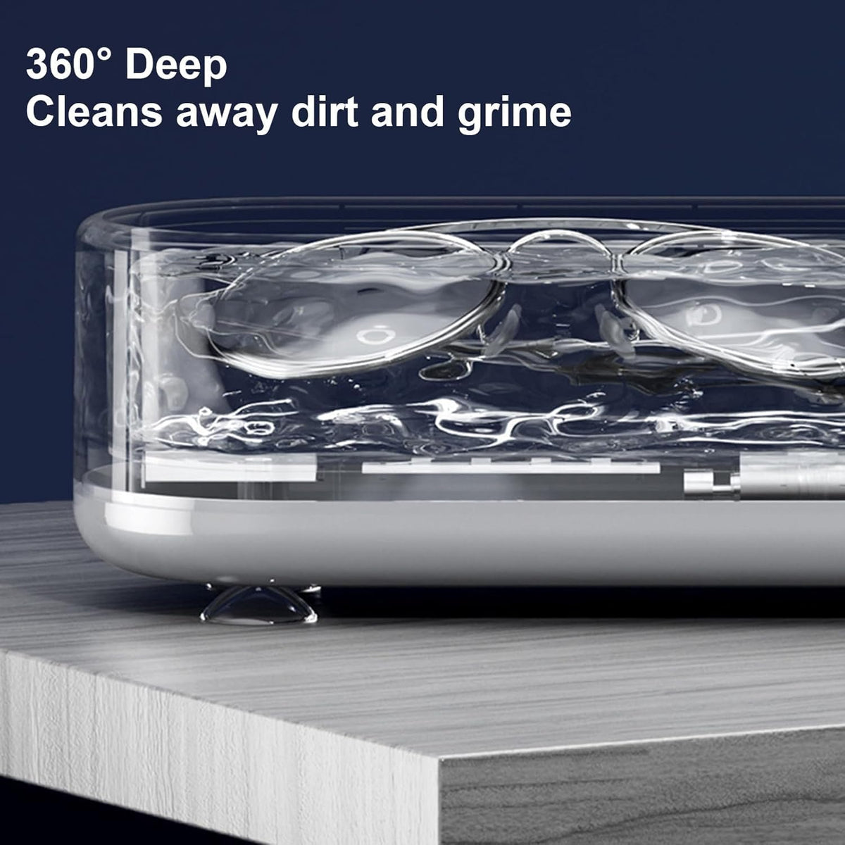 SKY-TOUCH Ultrasonic Jewelry Cleaner,Professional 500ml Jewelry Cleaner with 45000Hz Frequency, Basket, and 10 Digital Timer Settings for Rings, Glasses, Watches, and Dentures Cleaning - 7
