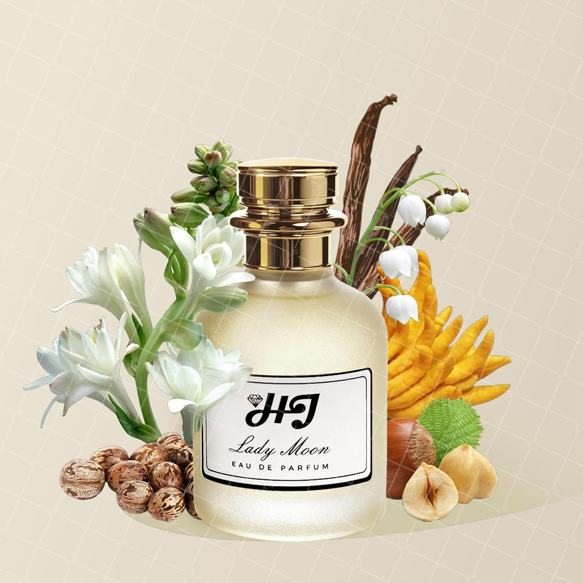 SKY-TOUCH Eau de Parfum, 100ml / 3.4 Fl.Oz, Long Lasting Perfume for Men & Women, Elegant Bottle Design(Lady Moon) - 4