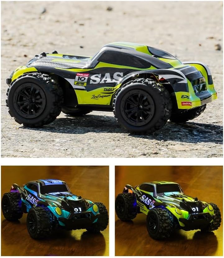 SKY-TOUCH Remote Control Toys Car for Kids, 1:20 Scale High Speed Remote Control All Terrain Off-Road Car, 2.4GHz +APP Dual Control, Waterproof Radio Remote for Boys Ages 3+ - 3