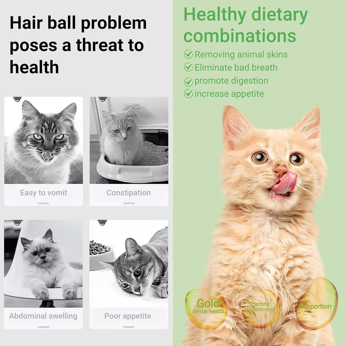 SKY-TOUCH 16 Pieces Cat Grass Treats for Cats, Edible Cat Chew Sticks Toys, Natural Dried Treats Snacks for Hairball Removal&Teeth Cleaning, Light Green - Increase Appetite,100g - 6
