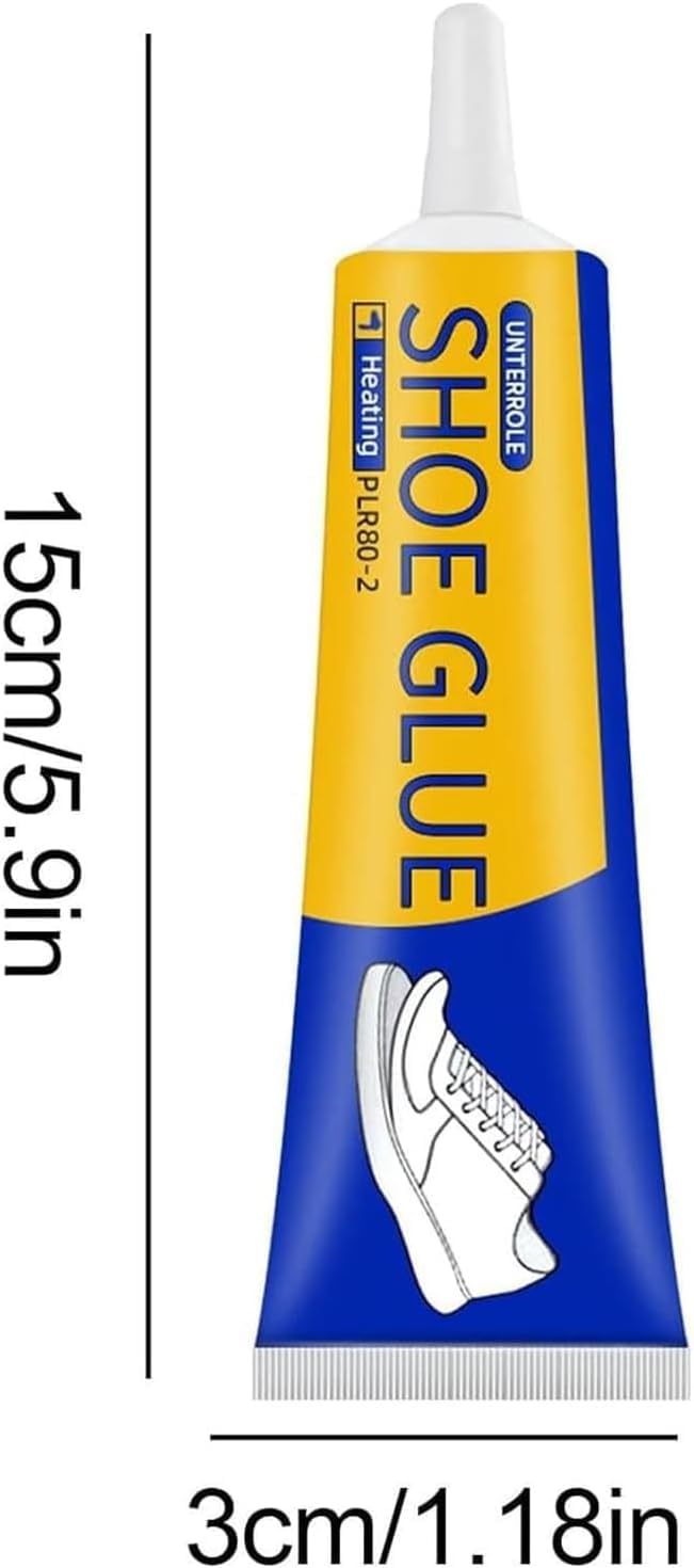 SKY-TOUCH 2PCS Shoe & Leather Glue - Super Strong Waterproof, Fast-Drying Transparent Adhesive, 60ML, Wear-Resistant for Canvas, Leather, Soles & Sports Shoes, with Precision Tip for Repair & Sealing - 2