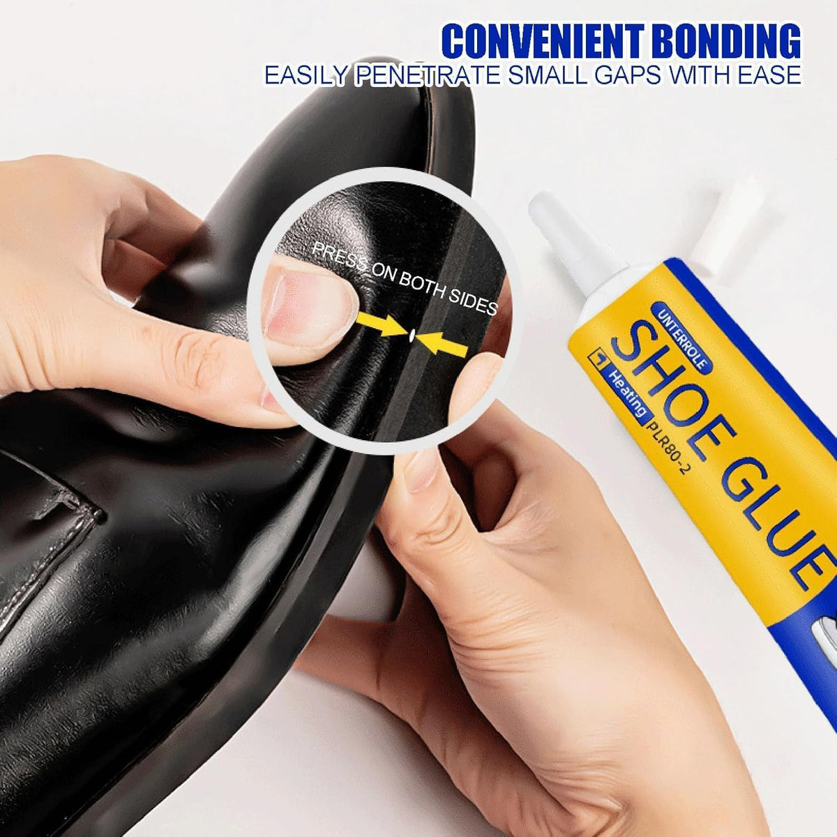 SKY-TOUCH 2PCS Shoe & Leather Glue - Super Strong Waterproof, Fast-Drying Transparent Adhesive, 60ML, Wear-Resistant for Canvas, Leather, Soles & Sports Shoes, with Precision Tip for Repair & Sealing - 3