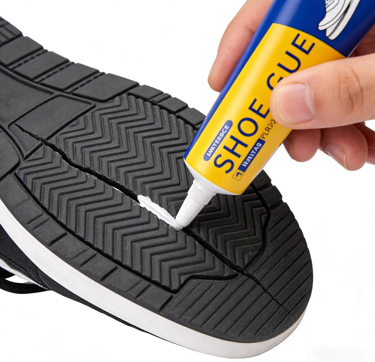 SKY-TOUCH 2PCS Shoe & Leather Glue - Super Strong Waterproof, Fast-Drying Transparent Adhesive, 60ML, Wear-Resistant for Canvas, Leather, Soles & Sports Shoes, with Precision Tip for Repair & Sealing - 4