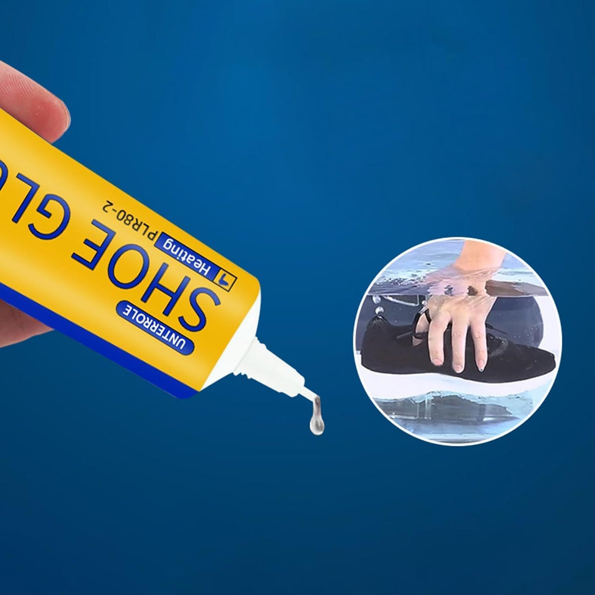 SKY-TOUCH 2PCS Shoe & Leather Glue - Super Strong Waterproof, Fast-Drying Transparent Adhesive, 60ML, Wear-Resistant for Canvas, Leather, Soles & Sports Shoes, with Precision Tip for Repair & Sealing - 6