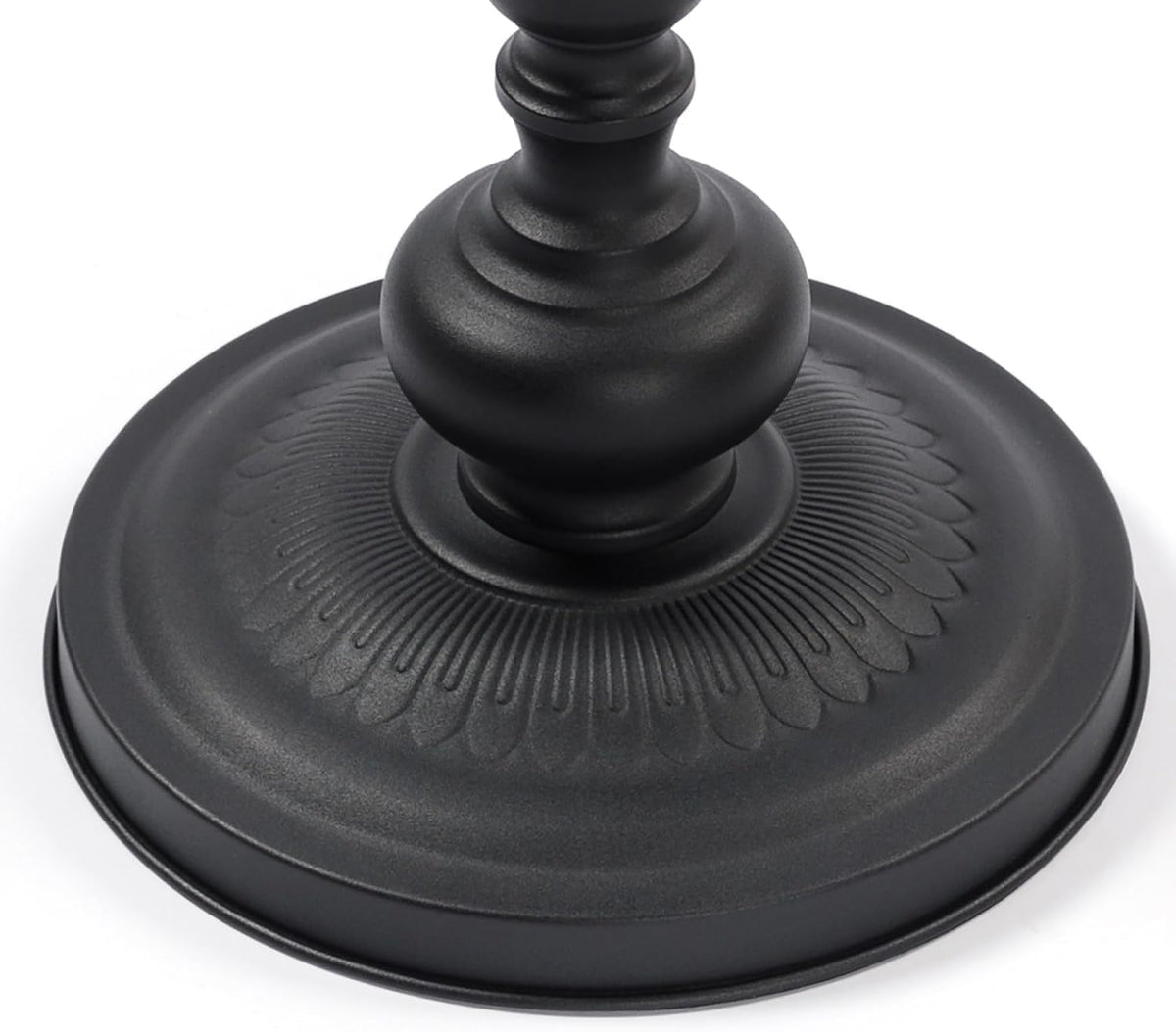 SKY-TOUCH Round Metal Side Table/Coffee Table – Vintage Matte Black Round Side Table or Nightstand – Compact Decorative Accent Table, Suitable for Living Room Corners and Bedrooms - 6