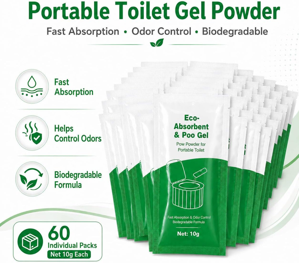 SKY-TOUCH Portable Toilet Gel Powder - 2