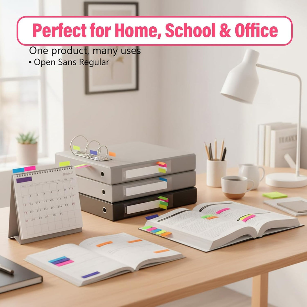 SKY-TOUCH 3 Packs 420 Pcs Index Tabs, Writable Transparent Sticky Page Markers, Removable Colorful Book Flags for Study Notes, Files, Planners, Home, School and Office - 3
