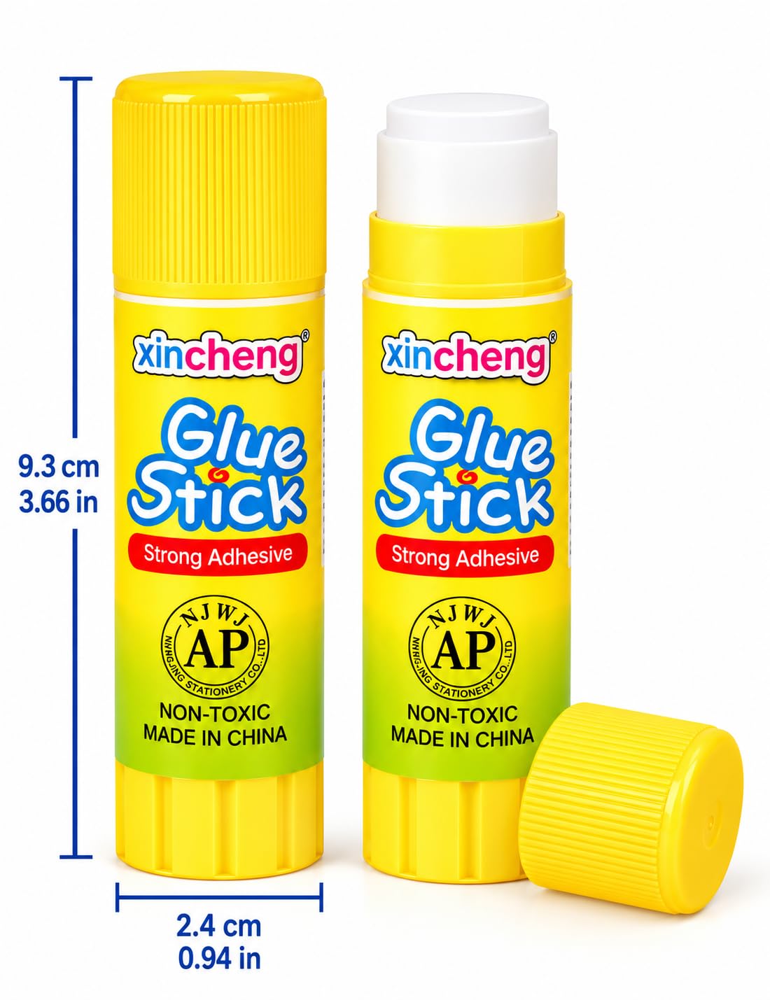 SKY-TOUCH 4-Pack White Solid Glue Sticks – Strong-Bonding, 23g – Versatile for Classroom Crafts, Various Art Projects, Scrapbooking, and DIY Activities - 3