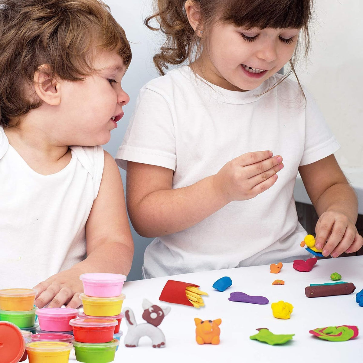 SKY-TOUCH 36-Color Non-Toxic Air-Dry Clay Set – A Creative Modeling Clay Kit with Soft, Lightweight Clay for Endless DIY Crafting Fun - 2