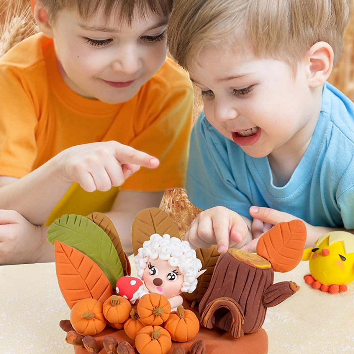 SKY-TOUCH 36-Color Non-Toxic Air-Dry Clay Set – A Creative Modeling Clay Kit with Soft, Lightweight Clay for Endless DIY Crafting Fun - 5