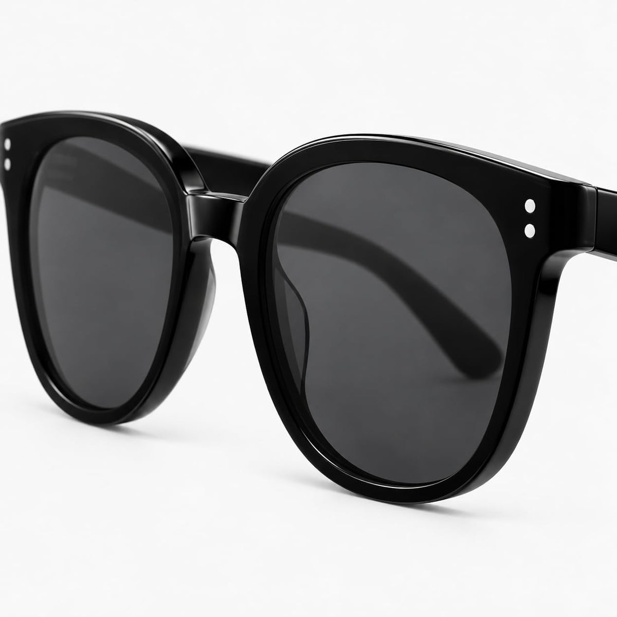 SKY-TOUCH Unisex Retro Oval Sunglasses — Acetate Frame+Titanium hinge, Polarized Lenses Suitable for Driving and Sports, Eco-friendly Packaging - 2