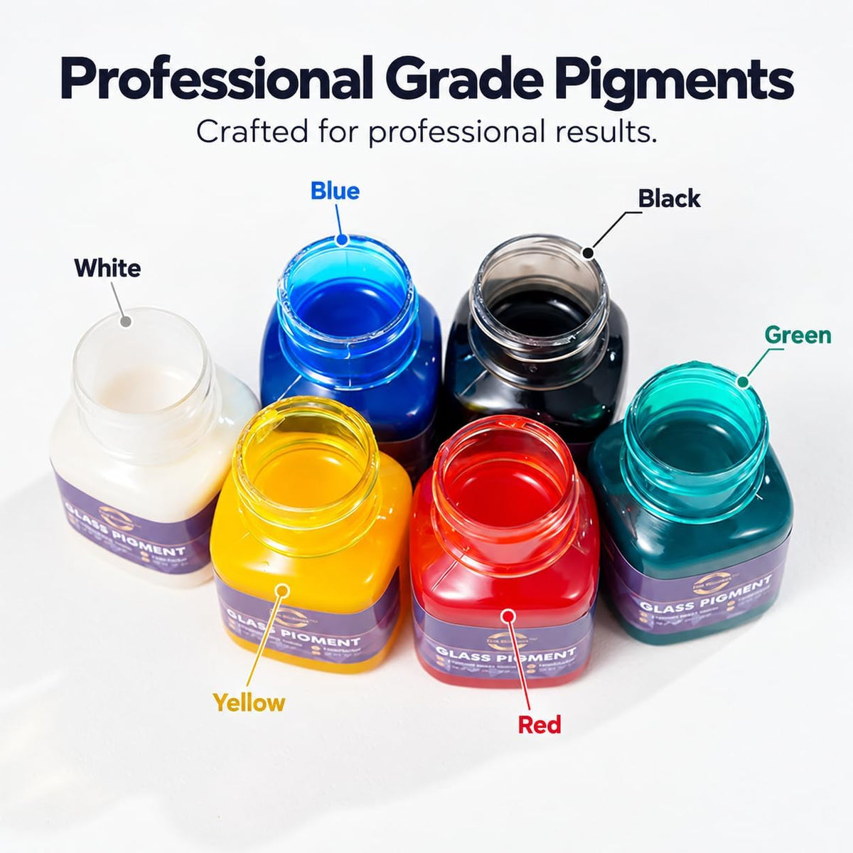 SKY-TOUCH Acrylic Paint Set 6 x30 ml with 1 Brushes - 5