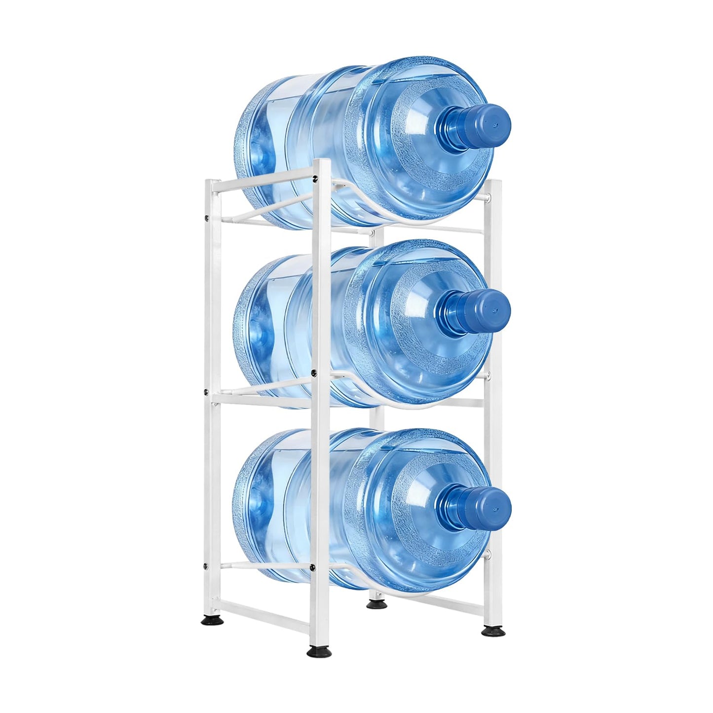 SKY-TOUCH 3 Tier Water Jug Rack, 5 Gallon Water Bottle Holder Heavy Duty Water Bottle Stand Storage for Kitchen Home and Office Easy To Assemble