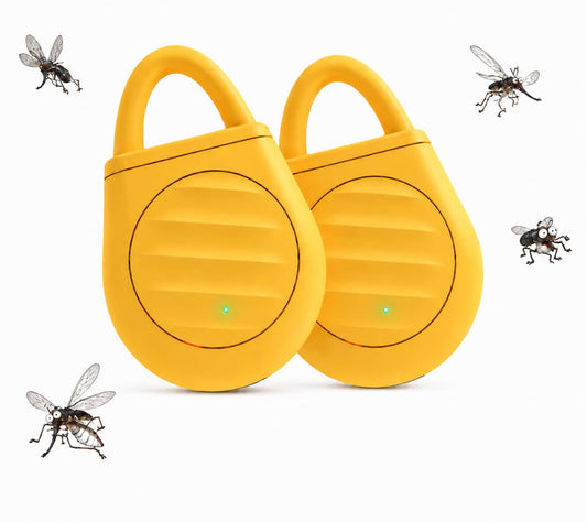 SKY-TOUCH 2PCS Ultrasonic Insect Repellent Electronic Insect Repellent Balcony Protection Repels Mosquitoes, Rodents, And Birds Suitable For Living Rooms, Garages And Offices, Yellow