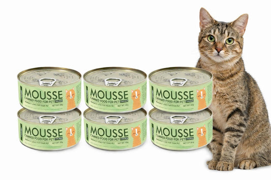 SKY-TOUCH 6Pack Wet Cat Food Can 85g, Shredded Real Meat in Broth, Grain-Free High Protein Cat Food with Taurine, Fish Oil, Vitamins & Minerals, Hydrating Nutrition for Kittens & Adult Cats(Chickenx6)