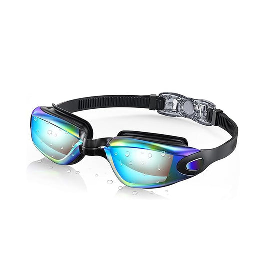 SKY-TOUCH Kid Swimming Goggles, UV Protection High-definition Lenses Anti-fog And Leak-proof With Quick-adjusting Straps Suitable for Children Teenagers Girls and Boys Gold Lenses