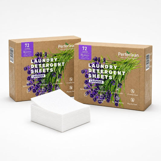 SKY-TOUCH 72pcs High-Strength Laundry Detergent Sheets, Lavender Scent Suitable for Dormitories, Universities, Homes, Hotels Travel