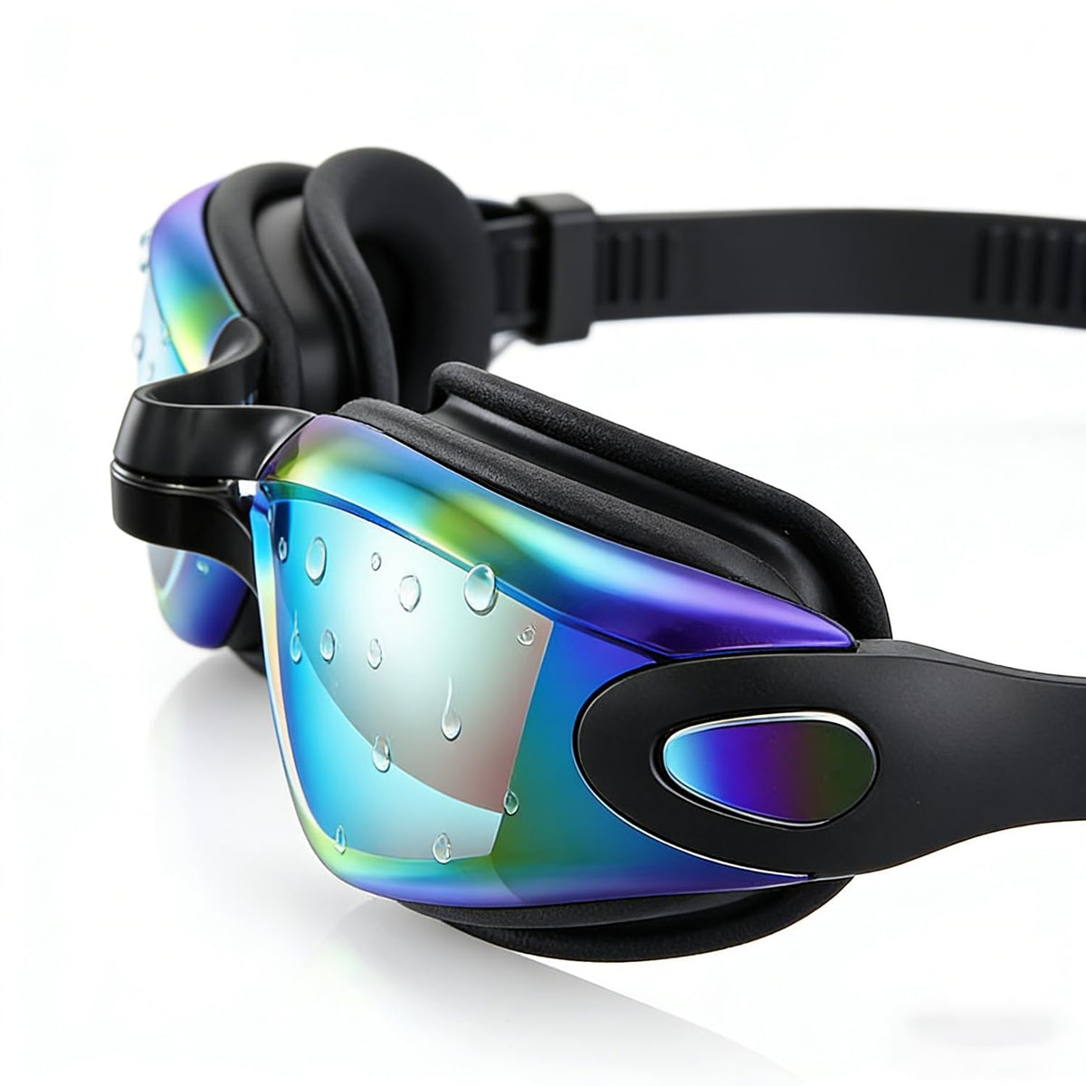 SKY-TOUCH Kid Swimming Goggles, UV Protection High-definition Lenses Anti-fog And Leak-proof With Quick-adjusting Straps Suitable for Children Teenagers Girls and Boys Gold Lenses
