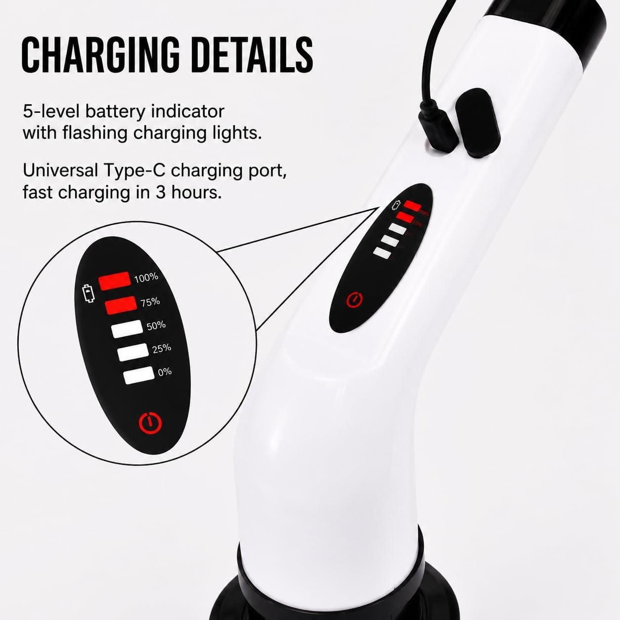 SKY-TOUCH Electric Rotating Cleaning Brush – Cordless Multi-Functional Scrubber with 7 Brush Heads, 2 Adjustable Speeds, Ideal for Bathrooms, Kitchens, Bathtubs & Glass Surfaces