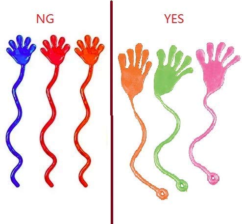 Tuko 20PCS Sticky Hands, Sticky Finger, Kids' Party Favor Sets， Fun Toys, Wacky Fun Stretchy Sticky Hands, Party Favors, Birthday Parties, Toys for Sensory Kids,20PCS
