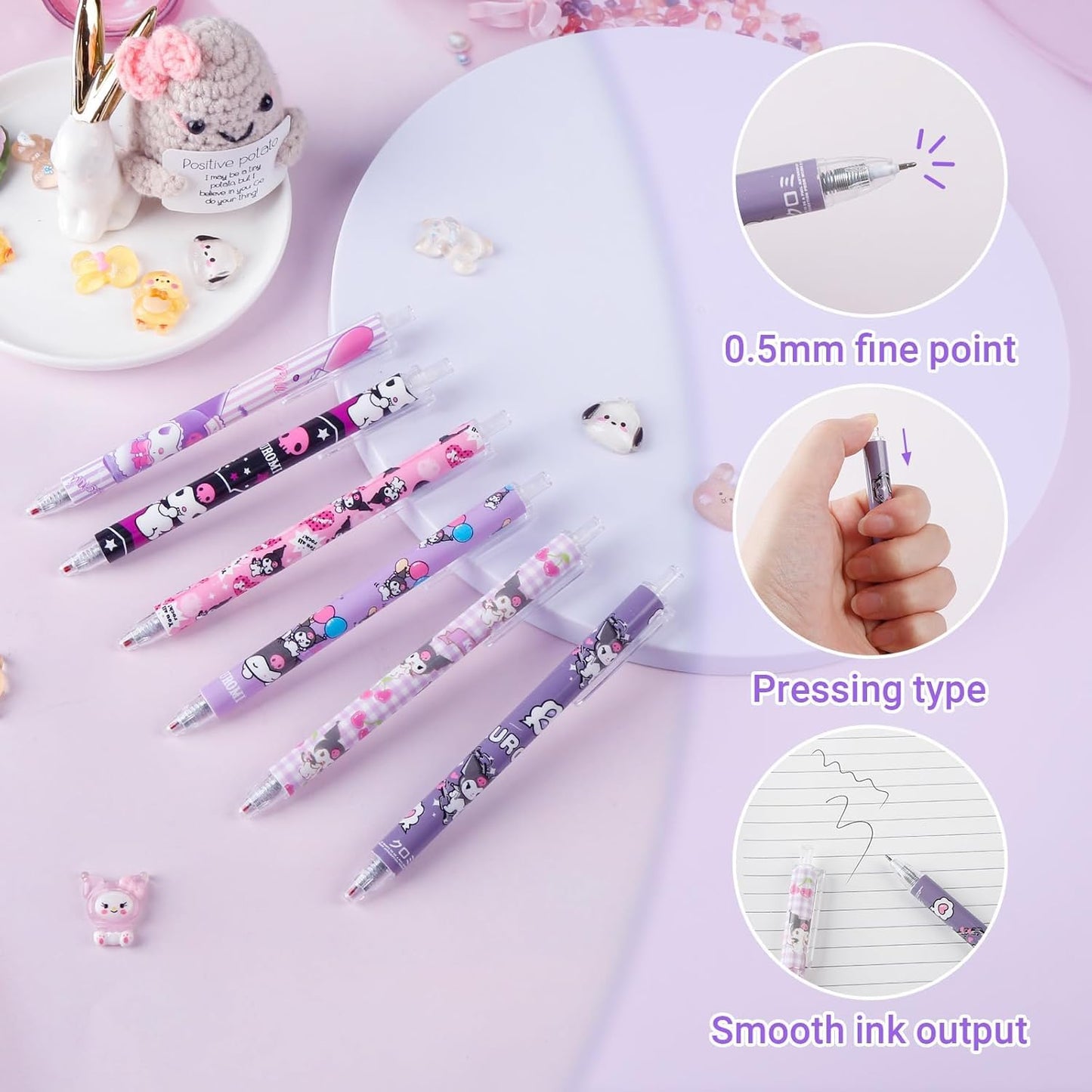 SKY-TOUCH School Supplies Stationery Gift Set, Including Gel Pens Notebook Pencil And Sticky Note for School Supplies Office Anime Cartoon Stationery Set for Boys and Girls