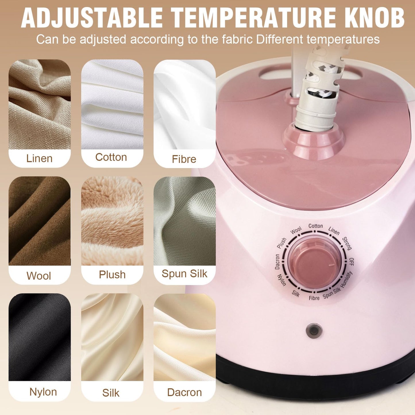 SKY-TOUCH Vertical Clothes Garment Steamer,2000W,1.6L Detachable Tank,10 Steam Settings, Horizontal & Vertical Ironing Board, 35g/min Steam Rate,Ideal for Delicate Clothes and Long Garments