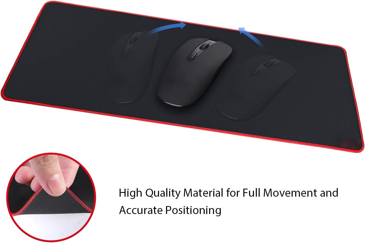 SKY-TOUCH Large Gaming Mouse Pad 80cm x 30cm, Desk Pad Extended Mat Non-Slip Desk Pad Rubber Mice Pads