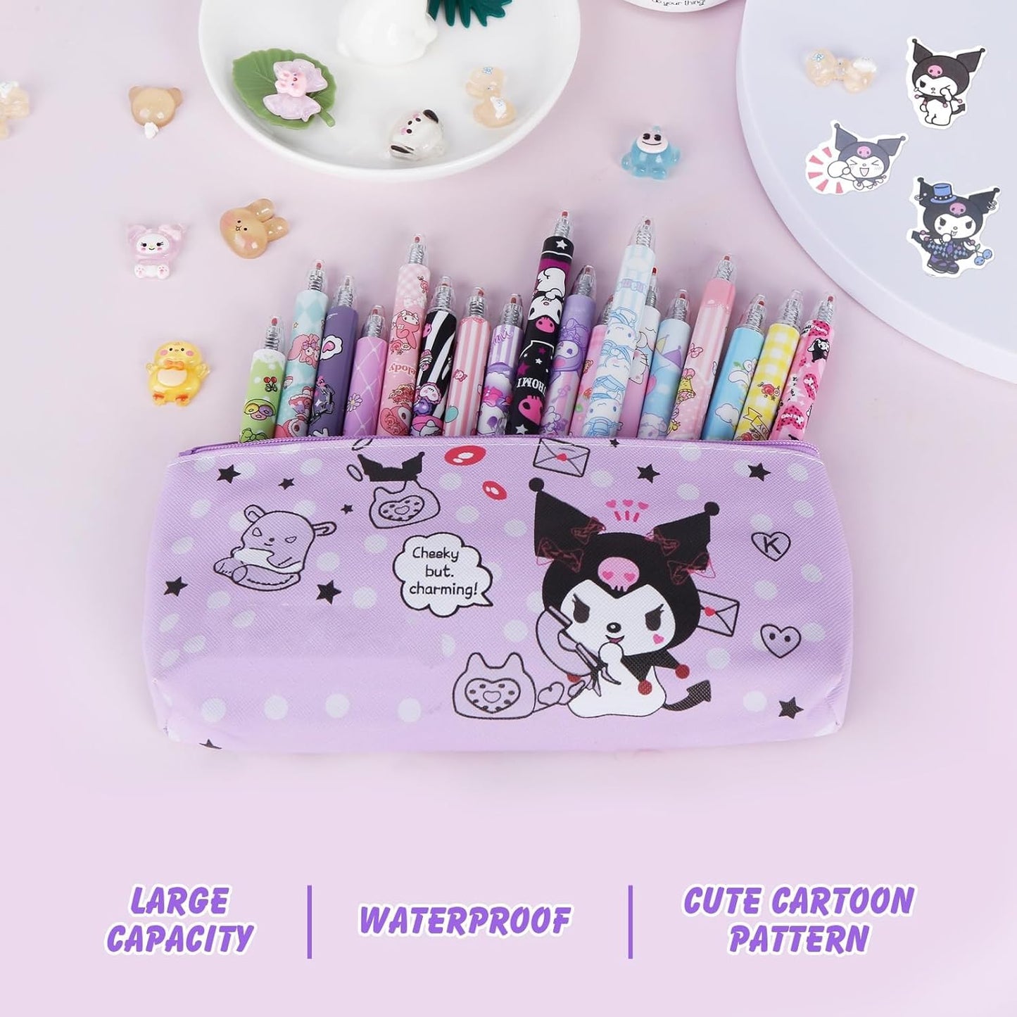 SKY-TOUCH School Supplies Stationery Gift Set, Including Gel Pens Notebook Pencil And Sticky Note for School Supplies Office Anime Cartoon Stationery Set for Boys and Girls