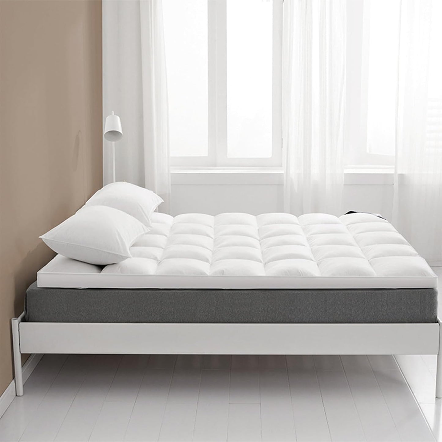 SKY-TOUCH Tatami Floor Mattress(150x200cm), Sleeping Pad Foldable Roll Up Dormitory Mattress Pad,7D Hollow Fiber Filled, For optimal use, must be paired with a Simmons mattress